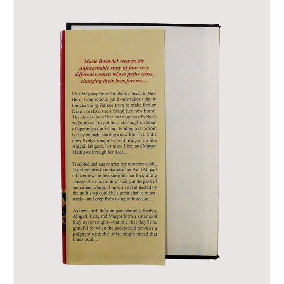 A Single Thread by Marie Bostwick 2008 Quilting Connecticut Hardcover Jacket - Picture 3 of 5